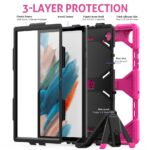 Extreme Cover hoesje met standaard geschikt voor Samsung Galaxy Tab A8 10.5 X200/X205 (2021) - Roze