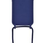 Siliconen hoesje met koord geschikt voor Apple iPhone 12 Pro - Blauw