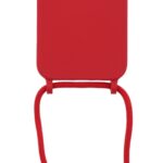 Siliconen hoesje met koord geschikt voor Apple iPhone 12 Pro - Rood