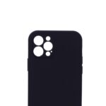 Siliconen hoesje met koord geschikt voor Apple iPhone 12 Pro - Zwart