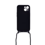 Siliconen hoesje met koord geschikt voor Apple iPhone 13 - Licht Roze