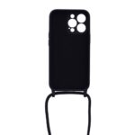 Siliconen hoesje met koord geschikt voor Apple iPhone 13 Pro - Licht Roze