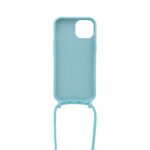 Siliconen hoesje met koord geschikt voor Apple iPhone 14 Plus - Licht Roze