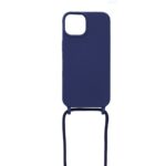 Siliconen hoesje met koord geschikt voor Apple iPhone 14 Plus - Licht Roze