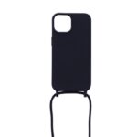 Siliconen hoesje met koord geschikt voor Apple iPhone 14 Plus - Licht Roze