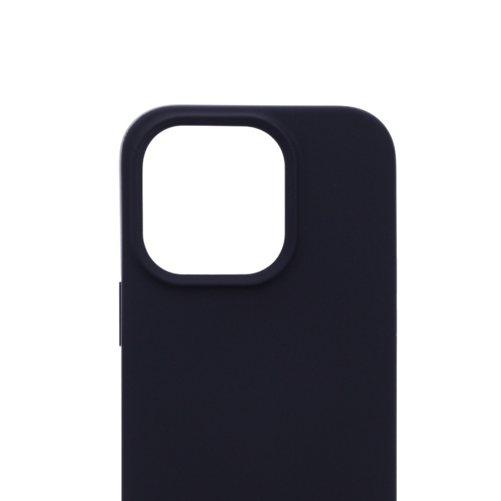 Siliconen hoesje met koord geschikt voor Apple iPhone 14 Pro Max - Zwart