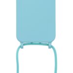 Siliconen hoesje met koord geschikt voor Apple iPhone 14 - Turquoise