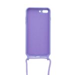 Siliconen hoesje met koord geschikt voor Apple iPhone 7 Plus - Licht Roze