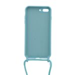 Siliconen hoesje met koord geschikt voor Apple iPhone 7 Plus - Licht Roze