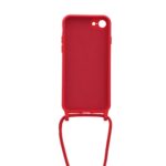 Siliconen hoesje met koord geschikt voor Apple iPhone 7 - Turquoise