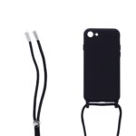 Siliconen hoesje met koord geschikt voor Apple iPhone 8 - Turquoise