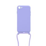 Siliconen hoesje met koord geschikt voor Apple iPhone 8 - Turquoise