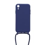 Siliconen hoesje met koord geschikt voor Apple iPhone XR - Licht Roze