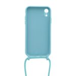 Siliconen hoesje met koord geschikt voor Apple iPhone XR - Licht Roze