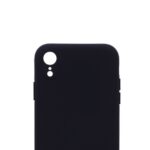 Siliconen hoesje met koord geschikt voor Apple iPhone XR - Zwart