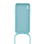 Siliconen hoesje met koord geschikt voor Apple iPhone Xs Max - Licht Roze