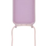Siliconen hoesje met koord geschikt voor Apple iPhone Xs Max - Licht Roze