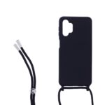 Siliconen hoesje met koord geschikt voor Samsung Galaxy A13 4G - Licht Roze