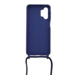 Siliconen hoesje met koord geschikt voor Samsung Galaxy A13 4G - Licht Roze