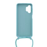 Siliconen hoesje met koord geschikt voor Samsung Galaxy A13 4G - Licht Roze