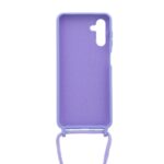 Siliconen hoesje met koord geschikt voor Samsung Galaxy A13 5G - Licht Roze