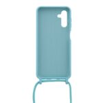 Siliconen hoesje met koord geschikt voor Samsung Galaxy A13 5G - Licht Roze