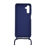 Siliconen hoesje met koord geschikt voor Samsung Galaxy A13 5G - Licht Roze