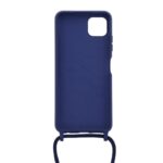 Siliconen hoesje met koord geschikt voor Samsung Galaxy A22 5G - Licht Roze