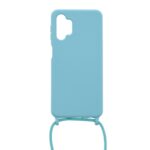 Siliconen hoesje met koord geschikt voor Samsung Galaxy A32 5G - Licht Roze