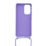 Siliconen hoesje met koord geschikt voor Samsung Galaxy A33 5G - Licht Roze