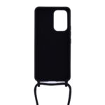 Siliconen hoesje met koord geschikt voor Samsung Galaxy A33 5G - Licht Roze