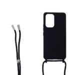 Siliconen hoesje met koord geschikt voor Samsung Galaxy A33 5G - Licht Roze