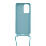 Siliconen hoesje met koord geschikt voor Samsung Galaxy A52 5G - Licht Roze