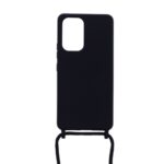 Siliconen hoesje met koord geschikt voor Samsung Galaxy A52 5G - Licht Roze