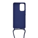 Siliconen hoesje met koord geschikt voor Samsung Galaxy A53 5G - Licht Roze