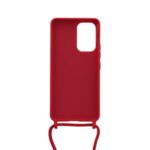 Siliconen hoesje met koord geschikt voor Samsung Galaxy A53 5G - Licht Roze