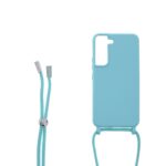 Siliconen hoesje met koord geschikt voor Samsung Galaxy S21+ - Licht Roze