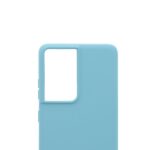 Siliconen hoesje met koord geschikt voor Samsung Galaxy S21 Ultra - Licht Roze