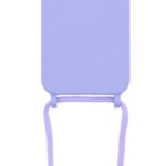 Siliconen hoesje met koord geschikt voor Samsung Galaxy S21 Ultra - Licht Roze