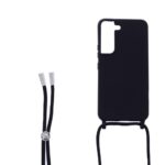 Siliconen hoesje met koord geschikt voor Samsung Galaxy S22 - Licht Roze