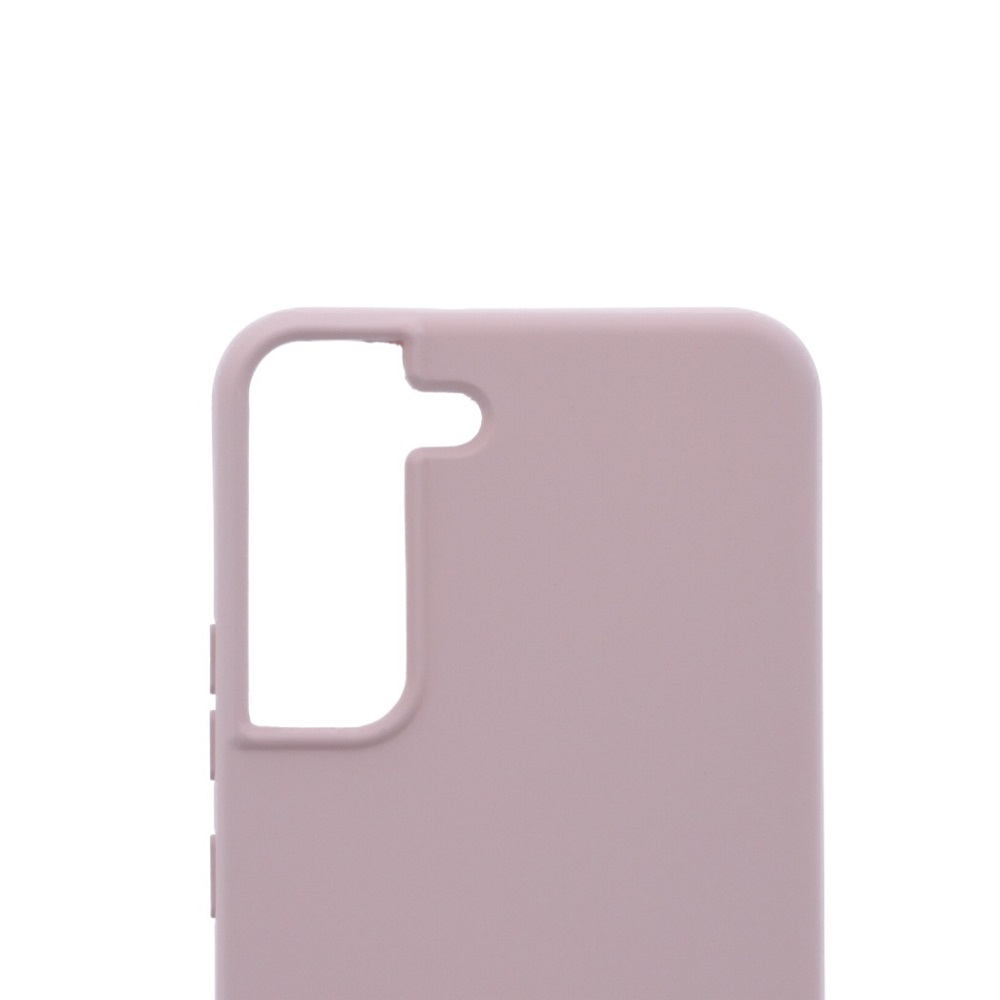 Siliconen hoesje met koord geschikt voor Samsung Galaxy S22+ - Licht Roze