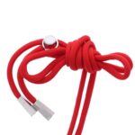 Siliconen hoesje met koord geschikt voor Samsung Galaxy S22+ - Licht Roze