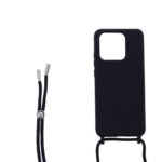 Siliconen hoesje met koord geschikt voor Xiaomi Redmi 10C - Licht Roze