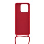 Siliconen hoesje met koord geschikt voor Xiaomi Redmi 10C - Licht Roze