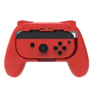 Controller Grip geschikt voor Nintendo Switch Joy-Con met Thumb grips  - Rood TNS-1818