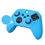 Siliconen Softcase met Thumb Grips geschikt voor Xbox X series controller | Blauw TYX-0626