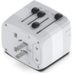 Universele Wereldstekker met 4 USB poorten | 2000W Grijs