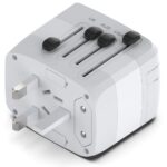 Universele Wereldstekker met 4 USB poorten | 2000W Grijs