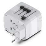 Universele Wereldstekker met 4 USB poorten | 2000W Grijs