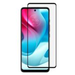 Full Glas screenprotector geschikt voor  - Motorola Moto G60s - Transparant - Volledige dekking - Premium Glas